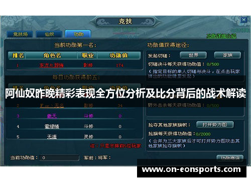 阿仙奴昨晚精彩表现全方位分析及比分背后的战术解读